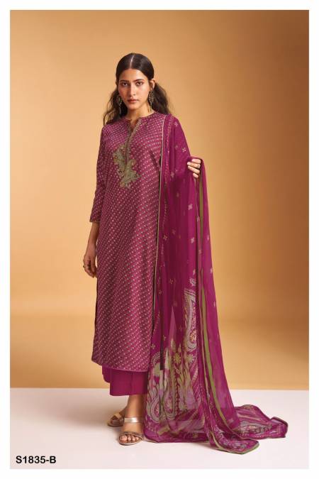 Danica 1835 By Ganga Designer Salwar Suits Catalog